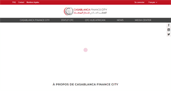 Desktop Screenshot of casablancafinancecity.com
